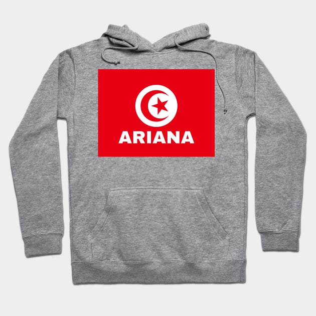 Ariana City in Tunisian Flag Hoodie by aybe7elf